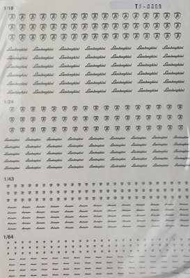 Accessoires Lamborghini - Lamborghini Logo decals  - Cartrix - 20009 - CT20009 | The Diecast Company