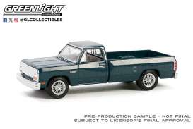 Dodge  - Ram W250 1982 green - 1:64 - GreenLight - 48090B - gl48090B | The Diecast Company