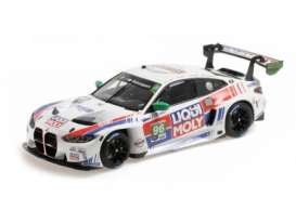 BMW  - M4 GT3 GTD 2022 white/blue/green - 1:18 - Minichamps - 155222096 - mc155222096 | The Diecast Company