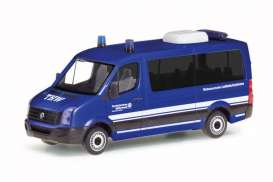 Volkswagen  - Crafter  blue/white - 1:87 - Herpa - H097727 - herpa097727 | The Diecast Company