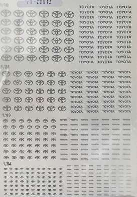 Accessoires Toyota - Toyota Logo decals  - Cartrix - 20012 - CT20012 | The Diecast Company