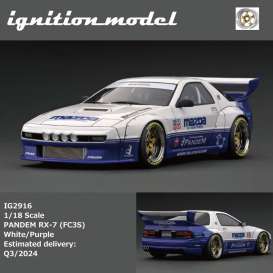 Mazda  - RX-7 white/purple - 1:18 - Ignition - IG2916 - IG2916 | The Diecast Company
