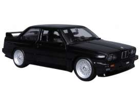 BMW  - M3 1988 black - 1:24 - Bburago - 21100Z - bura21100Z | The Diecast Company