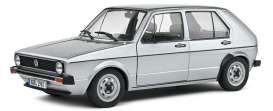 Volkswagen  - Golf L 1983 silver - 1:18 - Solido - 1800214 - soli1800214 | The Diecast Company