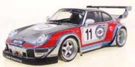 Porsche  - 911 2020 grey/blue/red - 1:18 - Solido - 1808502 - soli1808502 | The Diecast Company