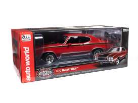 Buick  - GSX 1972 red - 1:18 - Auto World - AMM1301 - AMM1301 | The Diecast Company
