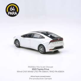 Toyota  - Prius 2023 white - 1:64 - Para64 - 55604 - pa55604lhd | The Diecast Company