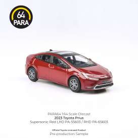 Toyota  - Prius 2023 red - 1:64 - Para64 - 55603 - pa55603lhd | The Diecast Company