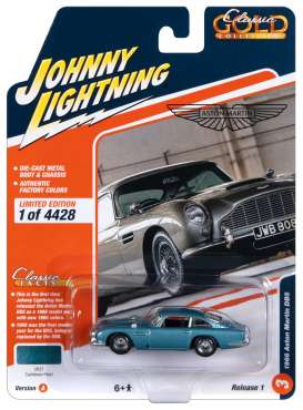 Aston Martin  - DB5 1966 blue - 1:64 - Johnny Lightning - SP323A - JLSP323A | The Diecast Company