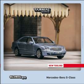 Mercedes Benz  - S-Class blue - 1:64 - Tarmac - T64G-072-BL - TC-T64G072BL | The Diecast Company