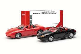 Porsche  - Boxster S black/red - 1:87 - Herpa - H013963 - herpa013963 | The Diecast Company