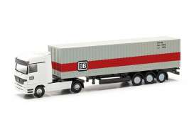 Mercedes Benz  - Actros grey/white/red - 1:160 - Herpa - H066853 - herpa066853 | The Diecast Company