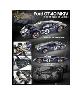Ford  - GT40 MKIV #4 1967 blue/white - 1:12 - Acme Diecast - M1201008 - acmeM1201008 | The Diecast Company