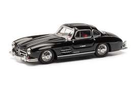 Mercedes Benz  - 300 SL black - 1:87 - Herpa - H421089 - herpa421089 | The Diecast Company