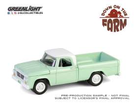 Dodge  - D-200 1964 green/white - 1:64 - GreenLight - 48100B - gl48100B | The Diecast Company