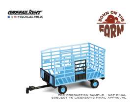 Tractor  - throw wagon black/silver - 1:64 - GreenLight - 48100F - gl48100F | The Diecast Company
