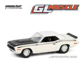 Plymouth  - AAR ‘Cuda 1970 white - 1:64 - GreenLight - 13360C - gl13360C | The Diecast Company