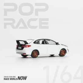 Toyota  - GR Vios white - 1:64 - Pop Race Limited - PR640094 - PR640094 | The Diecast Company
