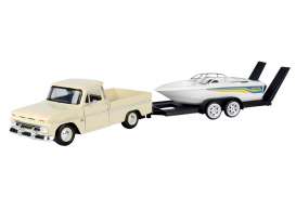 Chevrolet  - C10 Fleetside 1966 cream - 1:24 - Motor Max - 73355-76012 - mmax73355-76012 | The Diecast Company