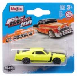 Ford  - Mustang 1970 yellow/black - 1:64 - Maisto - 15044-9931 - mai15044-9931 | The Diecast Company
