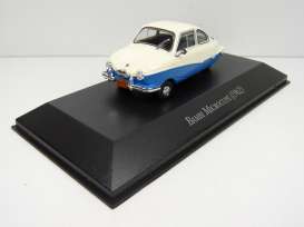 Fulda  - Bambi Microcoupe 1962 white/blue - 1:43 - Magazine Models - ARG97 - magARG97 | The Diecast Company