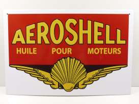 Metal Signs  - Aeroshell red/yellow - Magazine Models - magPB222 - magPB222 | The Diecast Company