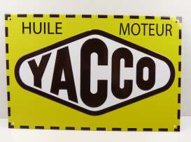 Metal Signs  - Yacco white/yellow - Magazine Models - magPB223 - magPB223 | The Diecast Company