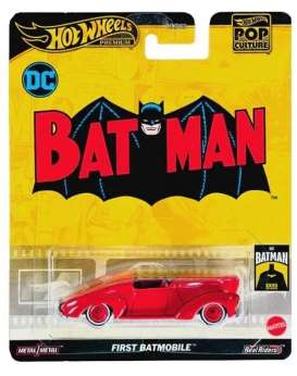 Batman  - First Batmobile red - 1:64 - Hotwheels - HVJ40 - hwmvHVJ40 | The Diecast Company
