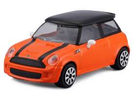 Mini Cooper - S orange/black - 1:43 - Bburago - 30257O - bura30257O | The Diecast Company