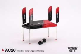   - Paddock Service Tent set 2023 black/red - 1:64 - Mini GT - AC20 - MGTAC20 | The Diecast Company