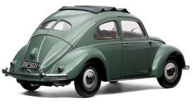 Volkswagen  - Beetle Saloon open roof 1958 agave green - 1:12 - SunStar - 5221 - sun5221 | The Diecast Company