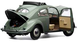 Volkswagen  - Beetle Saloon open roof 1958 agave green - 1:12 - SunStar - 5221 - sun5221 | The Diecast Company