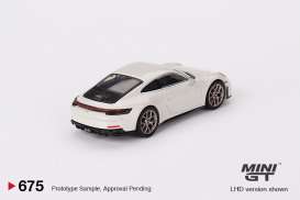Porsche  - 911 (992) 2023 grey - 1:64 - Mini GT - 00675-R - MGT00675rhd | The Diecast Company