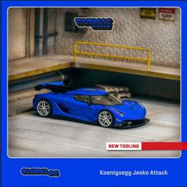 Koenigsegg  - Jesko blue - 1:64 - Tarmac - T64G-TL052-BL - TC-T64G-TL052-BL-MJ | The Diecast Company