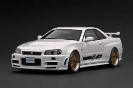Nissan  - Skyline GT-R (BNR34) white - 1:18 - Ignition - IG3227 - IG3227 | The Diecast Company