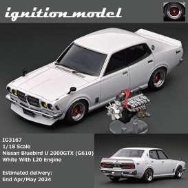 Nissan  - Bluebird U 2000GTX (G610)  white - 1:18 - Ignition - IG3167 - IG3167 | The Diecast Company
