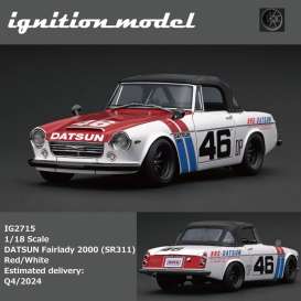 Datsun  - Fairlady 2000 (SR311)  red/white - 1:18 - Ignition - IG2715 - IG2715 | The Diecast Company