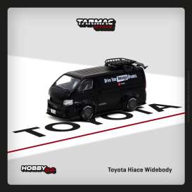 Toyota  - Hiace Widebody black - 1:64 - Tarmac - T64-038-TO - TC-T64-038-TO | The Diecast Company