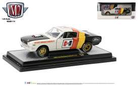 Ford Mustang - Fastback 2+2 1966 white/black/red/yellow - 1:24 - M2 Machines - 40300-114A - M2-40300-114A | The Diecast Company