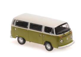 Volkswagen  - T2 Bus 1972 white/green - 1:43 - Maxichamps - 940053000 - mc940053000 | The Diecast Company