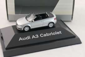 Audi  - A3 Cabriolet 2008 silver - 1:87 - Herpa - 5010803312 - Audi5010803312 | The Diecast Company