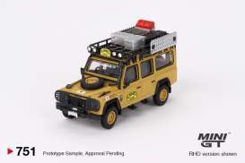 Land Rover  - Defender 110 1989 yellow - 1:64 - Mini GT - 00751-R - MGT00751rhd | The Diecast Company