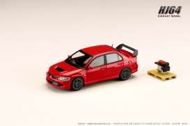 Mitsubishi  - Lancer red - 1:64 - Hobby Japan - HJ644054R - HJ644054R | The Diecast Company