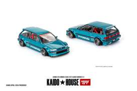 Honda  - Civic 1987 blue - 1:64 - Mini GT - KHMG126 - MGTKHMG126 | The Diecast Company