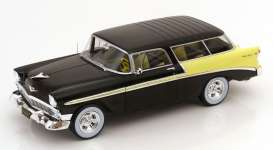 Chevrolet  - Bel Air 1956 black/yellow - 1:18 - KK - Scale - 181293 - kkdc181293 | The Diecast Company