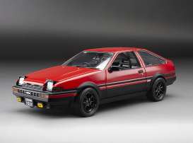 Toyota  - Sprinter Trueno GT Apex AE86 1986 red/black - 1:24 - SunStar - 51004 - sun51004 | The Diecast Company