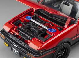 Toyota  - Sprinter Trueno GT Apex AE86 1986 red/black - 1:24 - SunStar - 51004 - sun51004 | The Diecast Company