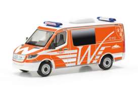 Mercedes Benz  - Sprinter 2018 orange/white - 1:87 - Herpa - H097826 - herpa097826 | The Diecast Company