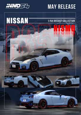 Nissan  - GT-R R35 grey - 1:64 - Inno Models - in64-R35NSE-STGR - in64-R35NSE-STGR | The Diecast Company