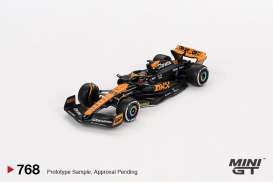 McLaren  - MCL60 2023 orange/black - 1:64 - Mini GT - 00768-L - MGT00768lhd | The Diecast Company